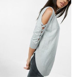 Express Cold Shoulder Sweater